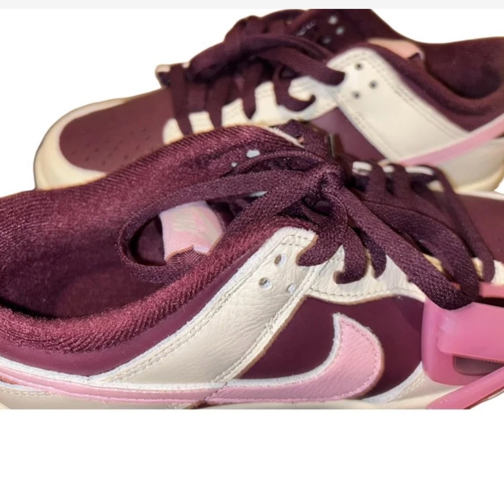 Nike Burgundy and Pink Sneakers